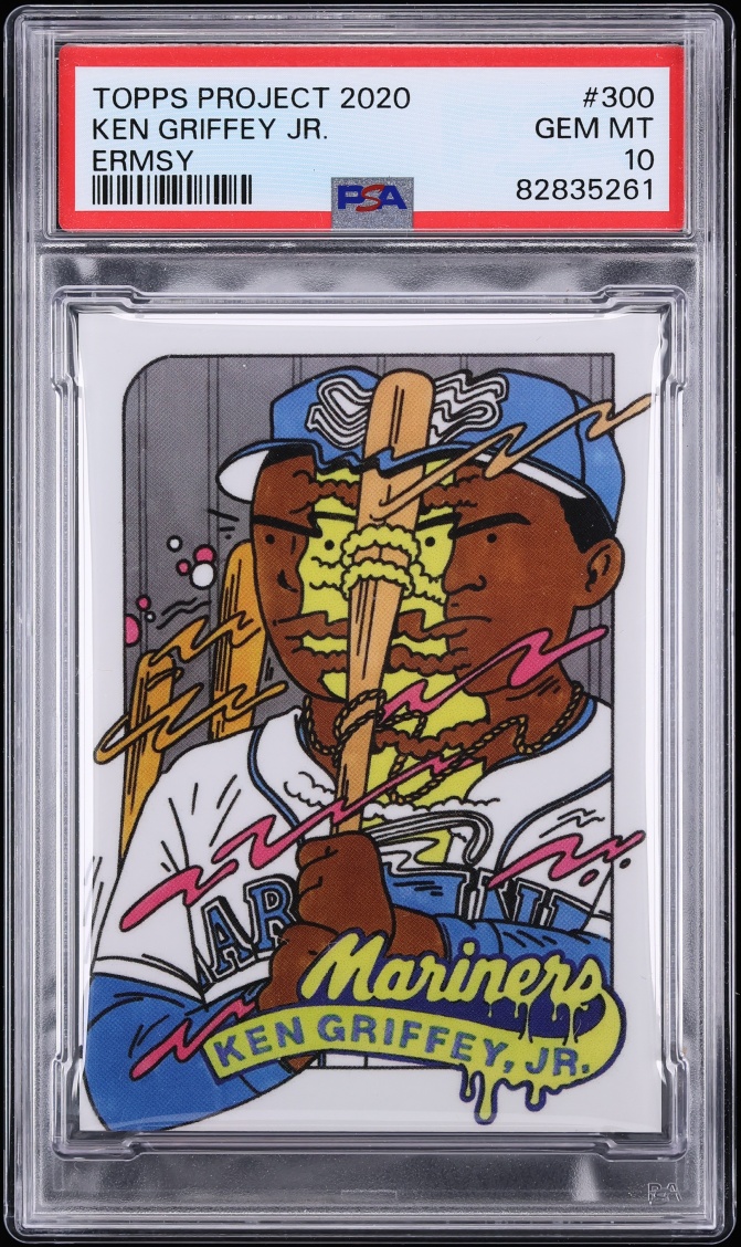 2020 Topps Project 2020 By Ermsy Ken Griffey Jr. PSA/DNA AUTO 1/1 #300 PSA 10 GEM MINT