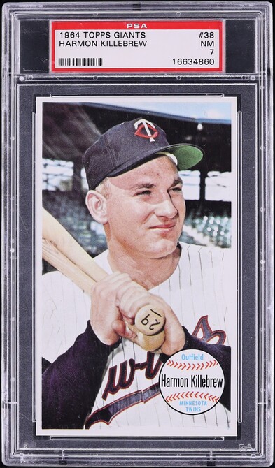 1964 Topps Giants Harmon Killebrew #38 PSA 7 NRMT