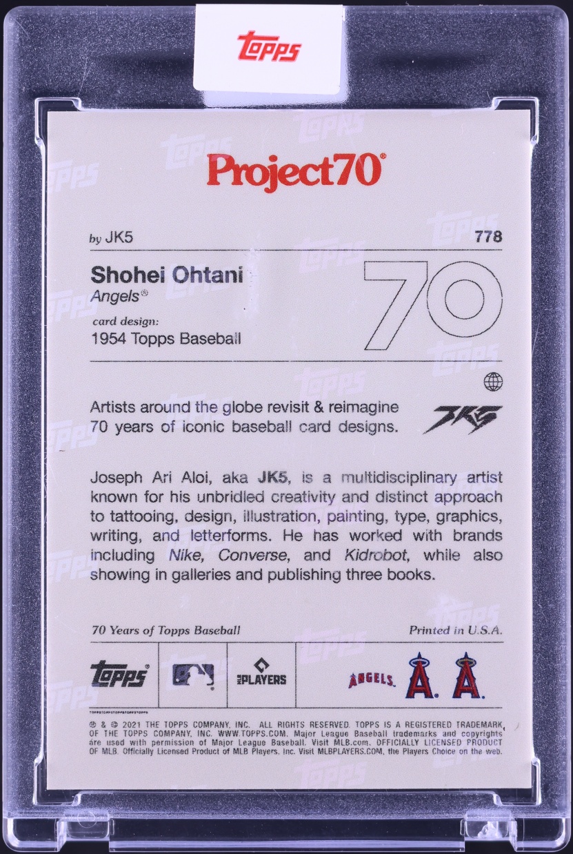 2022 Topps Project 70 By JK5 Shohei Ohtani #778