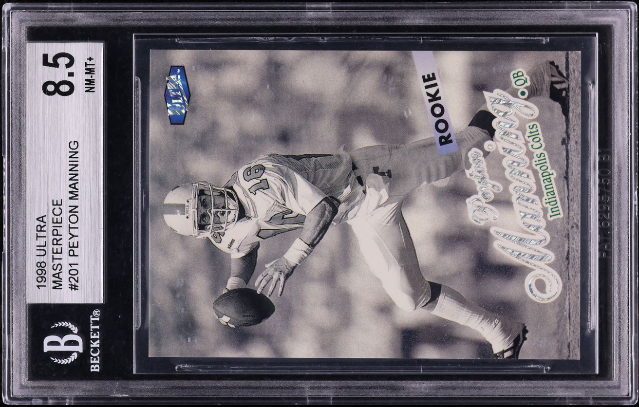 1998 Ultra Masterpiece Peyton Manning ROOKIE 1/1 #201P BGS 8.5 NM-MT+
