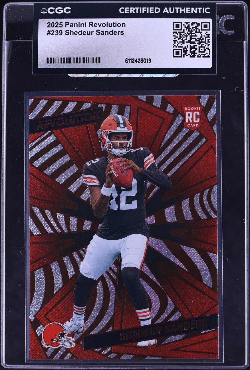 2025 Panini Revolution Shedeur Sanders ROOKIE #239 CGC AUTH
