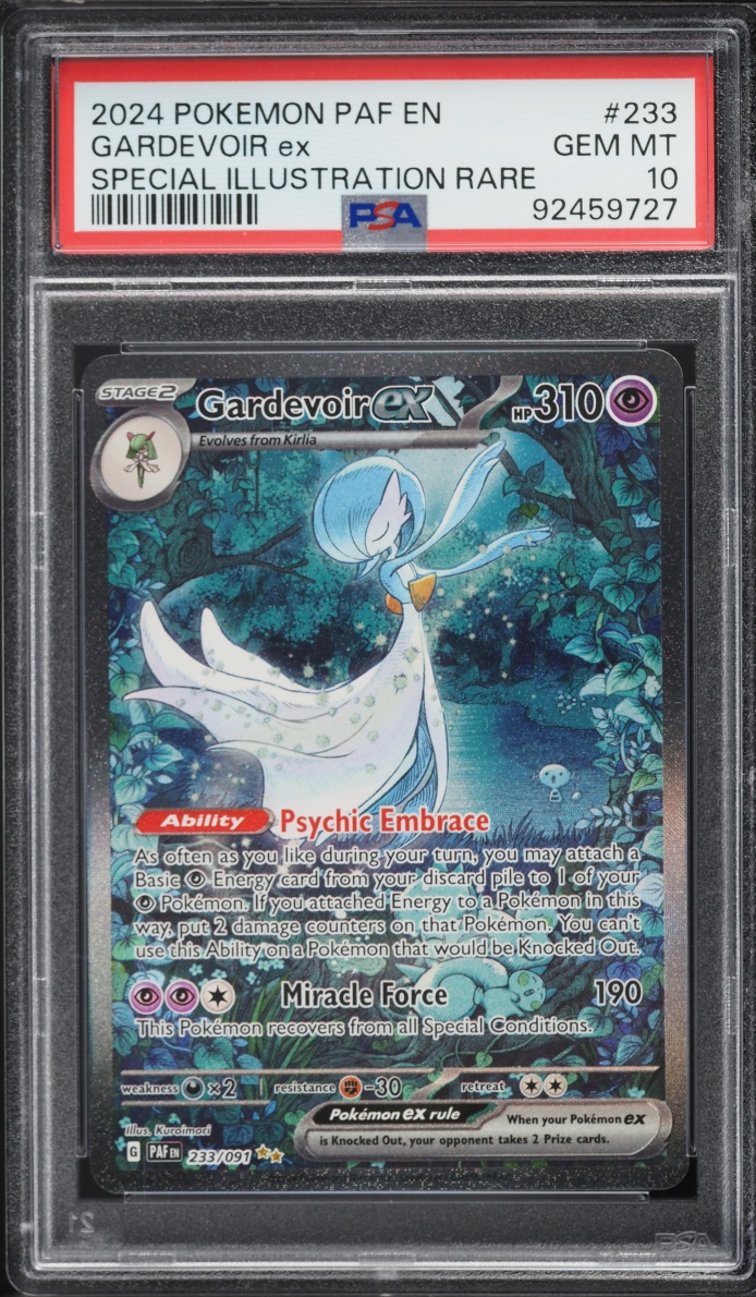 2024 Pokemon Scarlet & Violet Paldean Fates SIR Gardevoir ex #233 PSA 10 GEM MINT