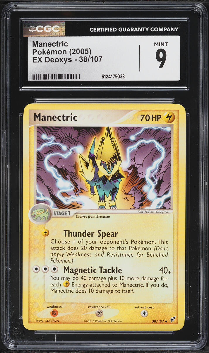 2005 Pokemon EX Deoxys Manectric #38 CGC 9 MINT