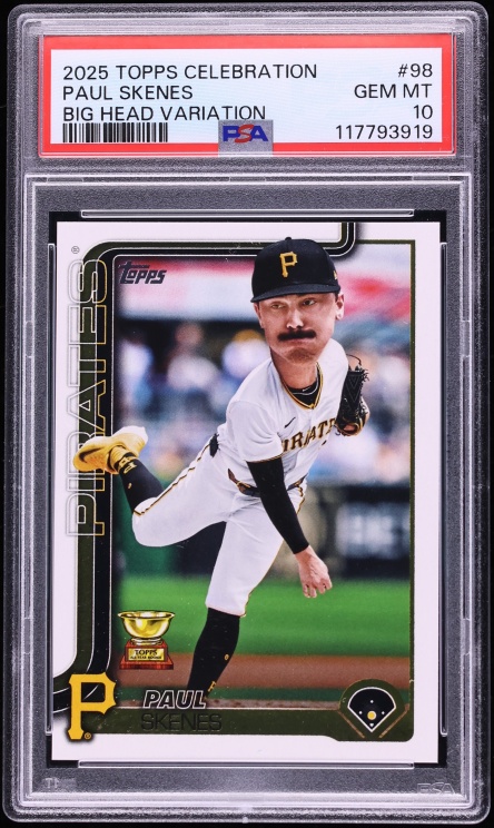 2025 Topps Big Head Variation Paul Skenes #98 PSA 10 GEM MINT