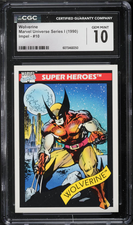 1990 Impel Marvel Universe Wolverine #10 PSA 10 GEM MINT on