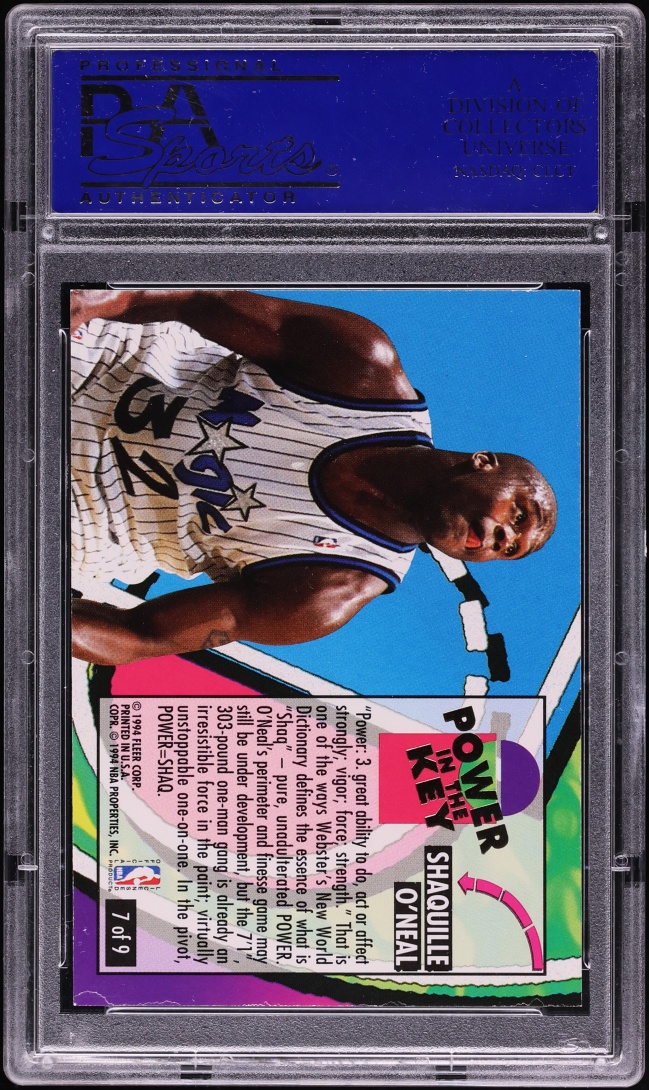 1993 Ultra Power In The Key Shaquille O'Neal #7 PSA 9 MINT - Photo 2