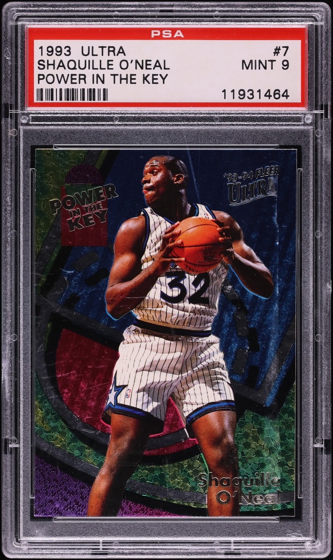1993 Ultra Power In The Key Shaquille O'Neal #7 PSA 9 MINT