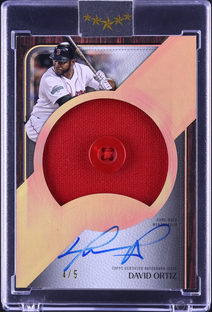 2025 Topps Five Star Jumbo Prime Button David Ortiz PATCH AUTO /5 #JPA-DO
