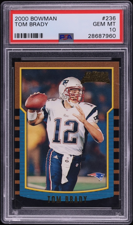 2000 Bowman Football Tom Brady ROOKIE #236 PSA 10 GEM MINT