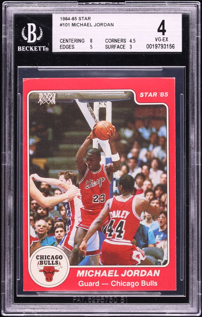 1984 Star Basketball Michael Jordan ROOKIE #101 BGS 4 VGEX