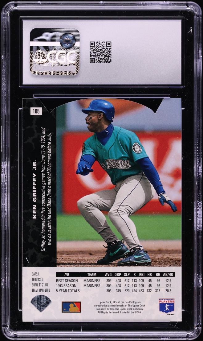1994 SP Die-Cut Ken Griffey Jr. #105 CGC 9 MINT