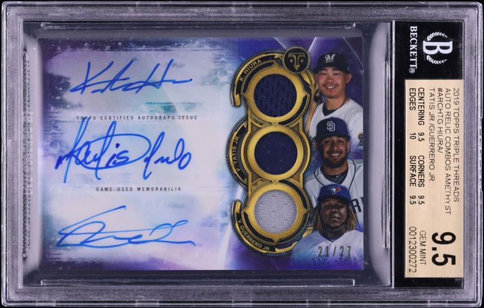 ゲームセンター・ゲームカード TROUT/OHTANI/PUJOLS RELIC COMBOS ゲームセンター・ゲームカード TROUT/OHTANI/PUJOLS RELIC