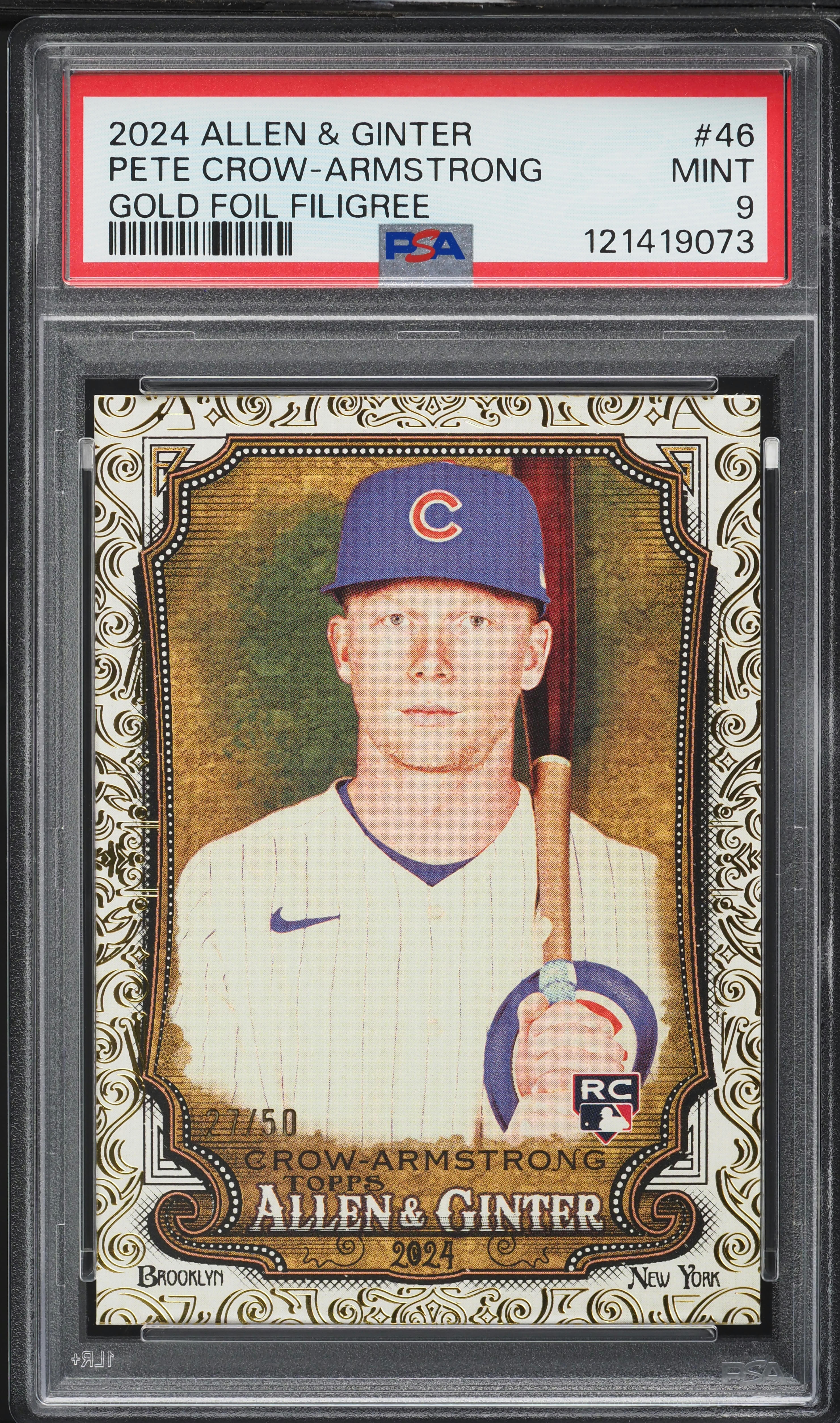 2024 Topps Allen & Ginter Gold Foil Filigree Pete Crow