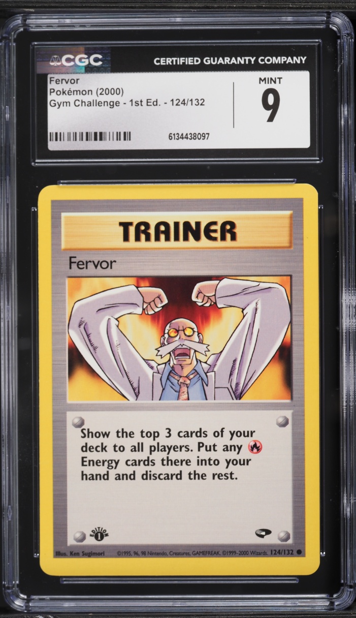 2000 Pokemon Gym Challenge 1st Edition Fervor #124 CGC 9 MINT