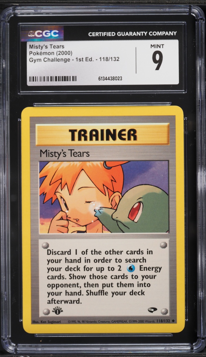 2000 Pokemon Gym Challenge 1st Edition Misty's Tears #118 CGC 9 MINT