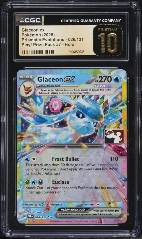 2024 Pokemon Japanese SV Terastal Fest ex SAR Glaceon ex #206 PSA