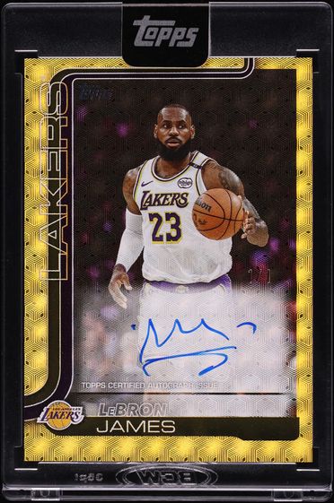 2025 Topps Flagship Real Ones Autograph Foilfractor LeBron James AUTO 1/1 #TFRA-LJ