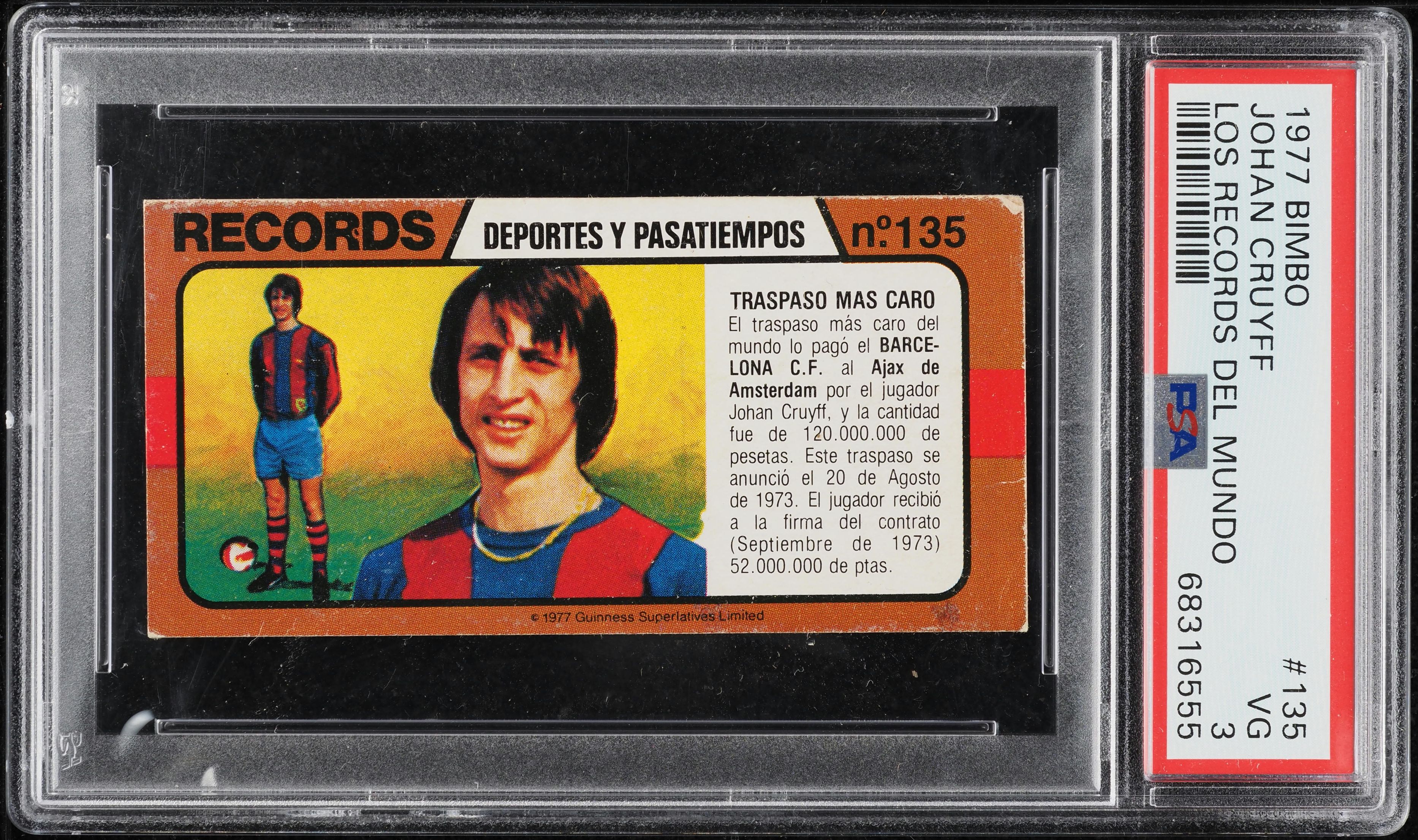 1977 Ediciones Este La Liga - Johan Cruyff - FC Barcelona