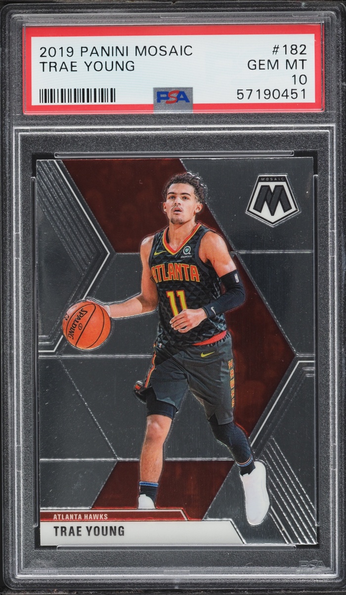 2019 Panini Mosaic Trae Young #182 PSA 10 GEM MINT