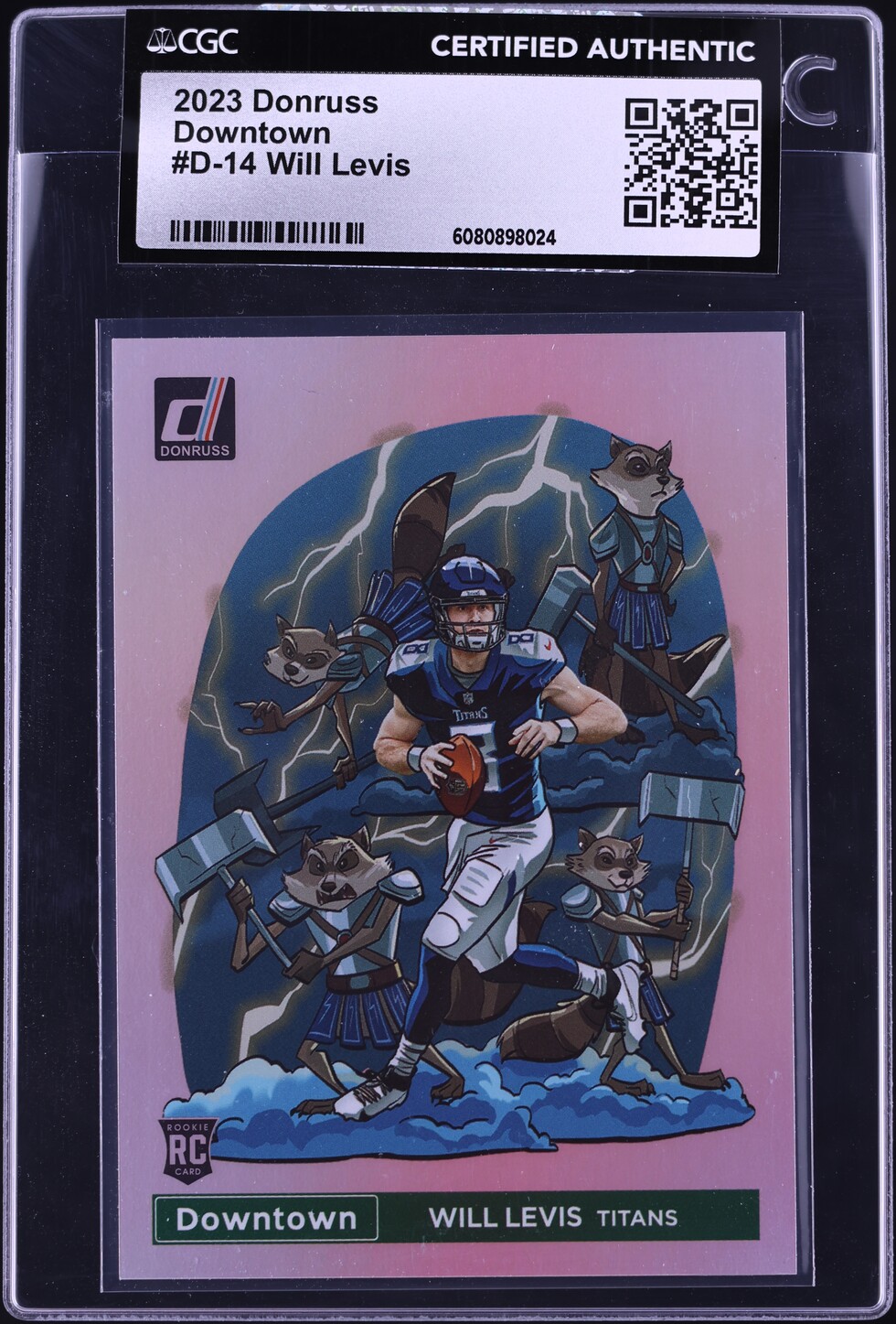 2023 Donruss Downtown Will Levis ROOKIE #D-14 CGC AUTH