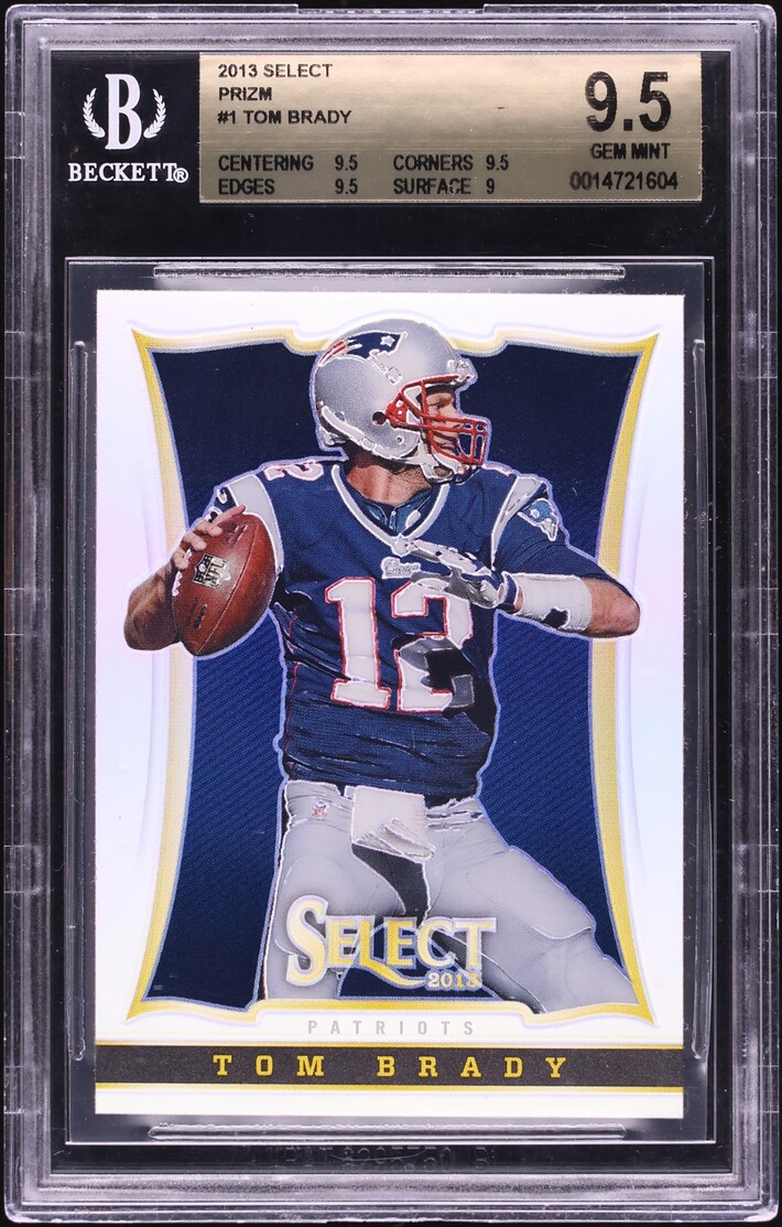 2013 Select Silver Prizm Tom Brady #1 BGS 9.5 GEM MINT - Photo 1