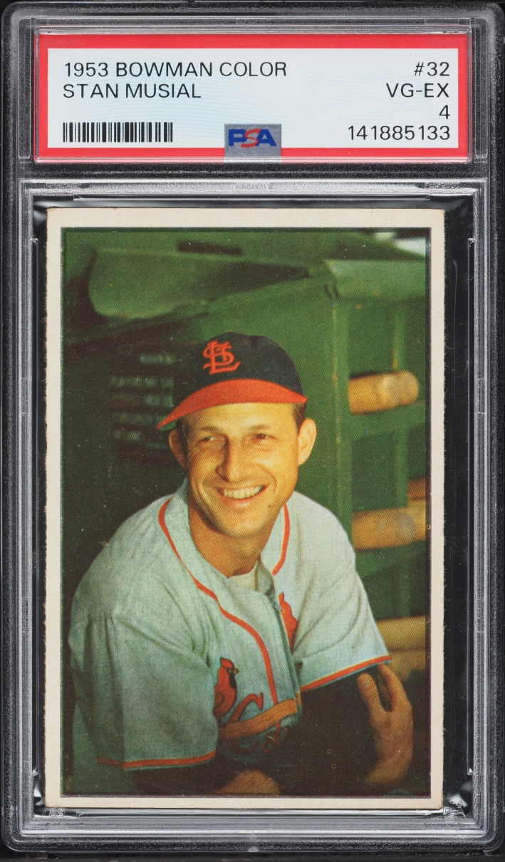 1953 Bowman Color Stan Musial #32 PSA 4 VGEX