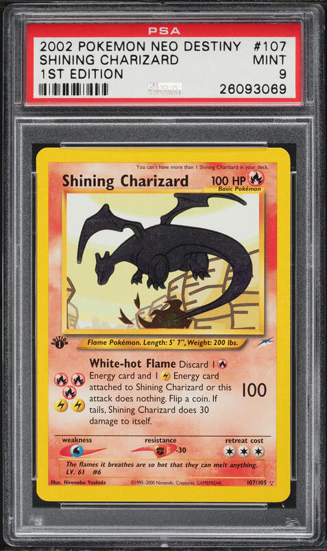 Carte Pokémon Japonaise Gradée PSA 6 : Charizard Vs Lugia #13 Promo Meiji 2002