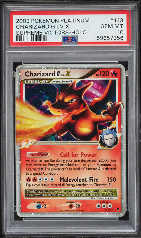 2009 Pokemon Japanese Half Deck 1st Edition Holo Charizard G Lv.X
