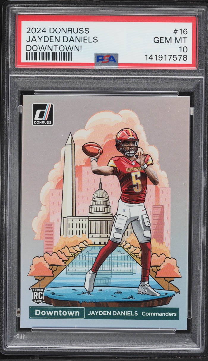 2024 Donruss Downtown Jayden Daniels ROOKIE #16 PSA 10 GEM MINT