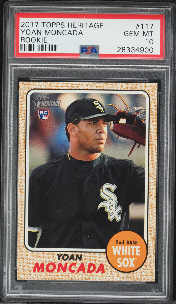 2017 Topps Heritage Yoan Moncada ROOKIE #117 PSA 10 GEM MINT