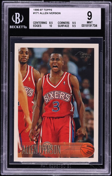 その他 ALLEN IVERSON Bowman Chrome REFRACTOR 2004 Topps Chrome Allen Iverson Gold Refractor /99 PSA 9 | eBay