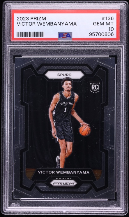 2023 Panini Prizm Victor Wembanyama ROOKIE #136 PSA 10 GEM MINT