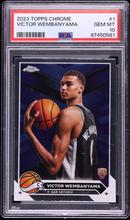 2023 Topps Chrome Victor Wembanyama ROOKIE #1 PSA 10 GEM MINT