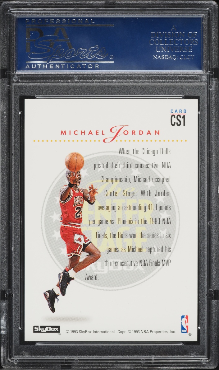 1993 Skybox Premium Center Stage Michael Jordan #CS1 PSA 10 GEM MINT