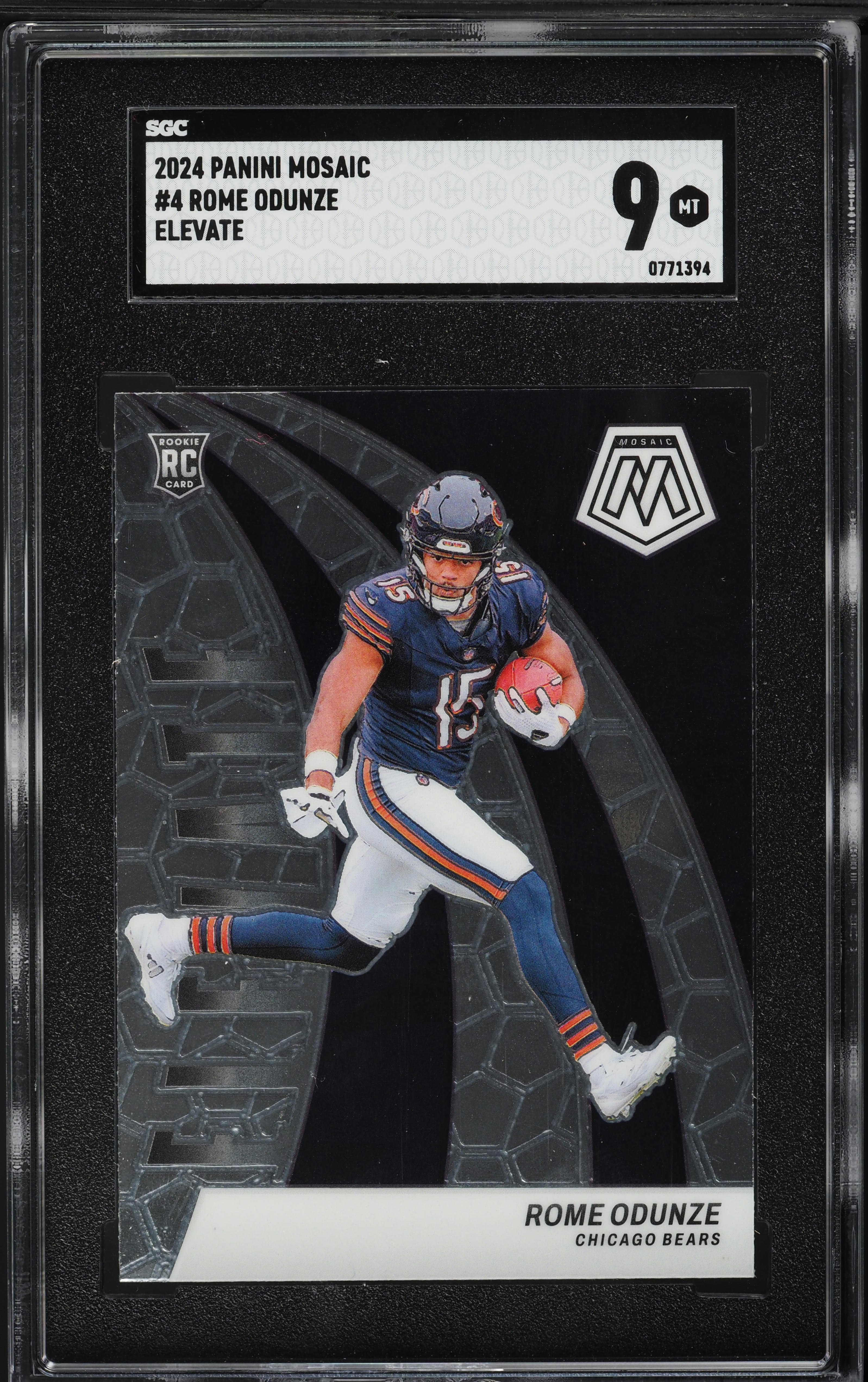 2024 Panini Mosaic Elevate Rome Odunze ROOKIE #4 SGC 9 MINT