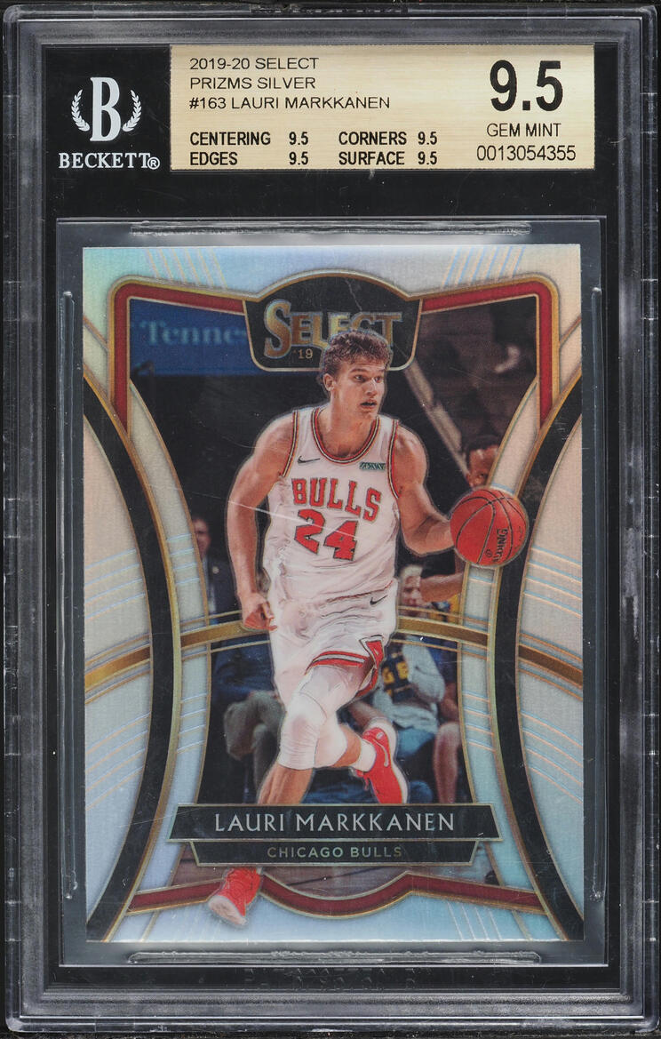 2019 Select Premier Level Silver Lauri Markkanen #163 BGS 9.5 GEM MINT