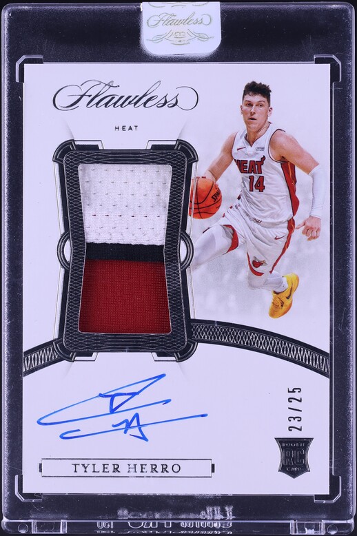 2019 Panini Prizm Draft Picks Gold Tyler Herro ROOKIE /10 #75 PSA