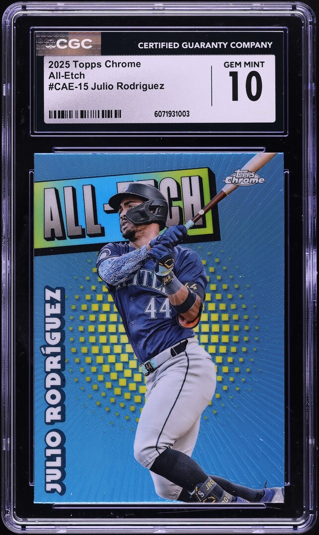 2025 Topps Chrome All-Etch Julio Rodriguez #CAE-15 CGC 10 GEM MINT