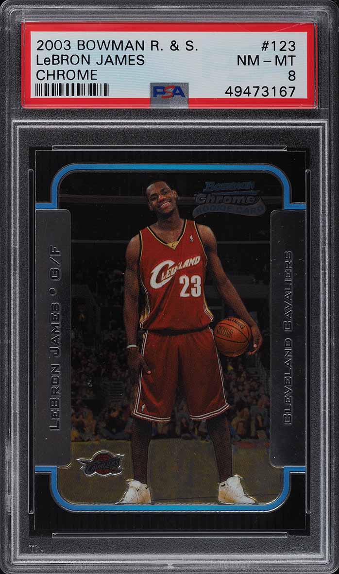 2003 Bowman Chrome Xfractor LeBron James ROOKIE /150 #123