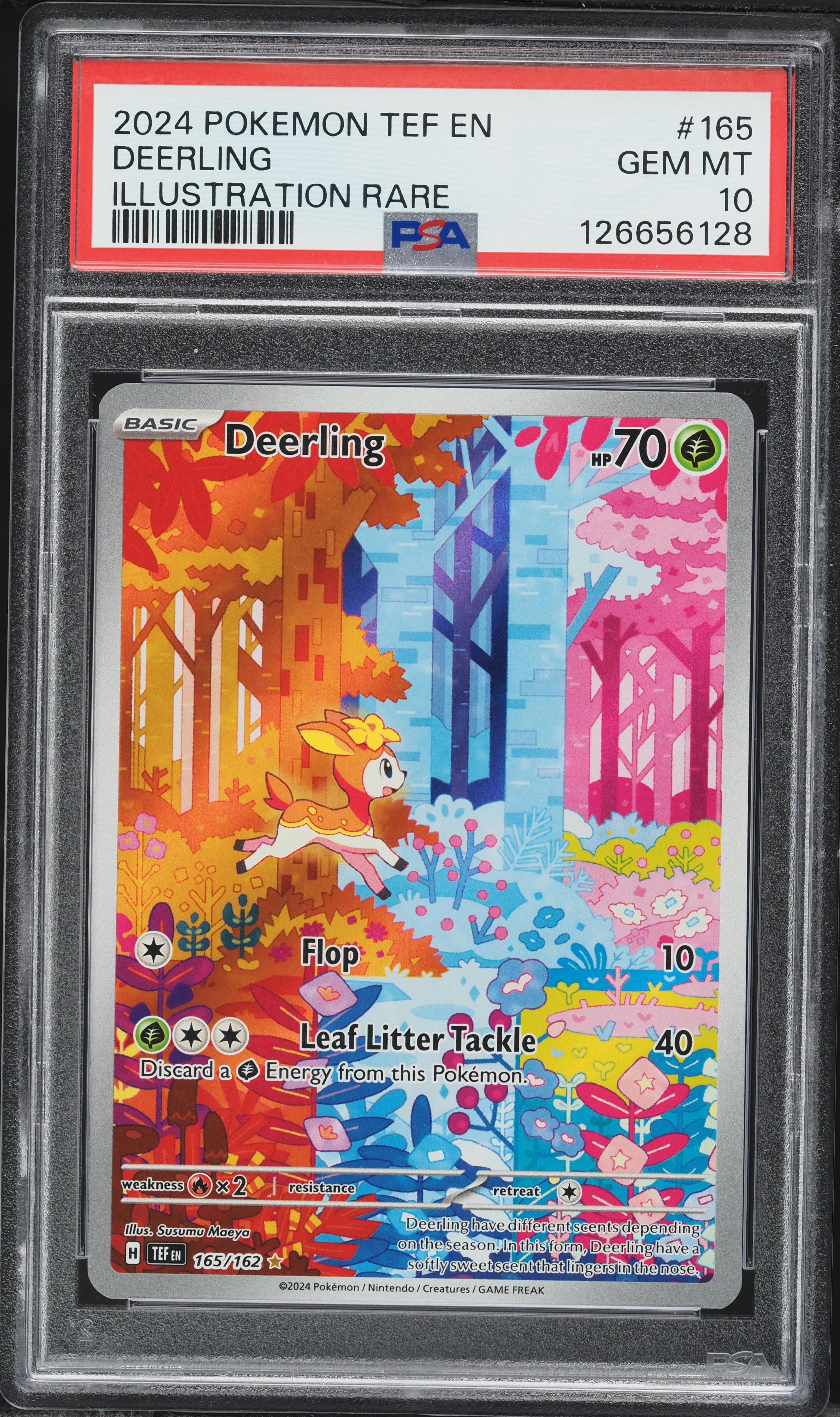 2024 Pokemon Scarlet & Violet Temporal Forces IR Deerling #165 PSA 10 GEM MINT