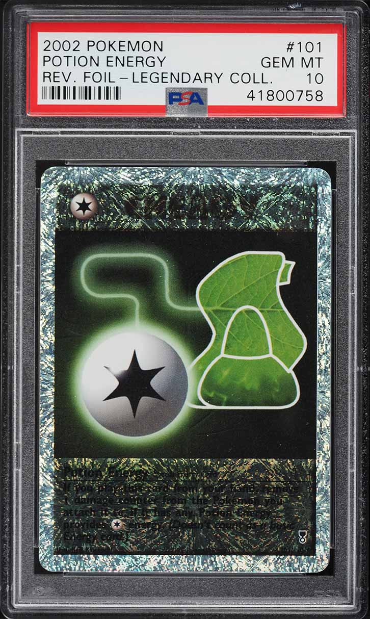 2002 Pokemon Legendary Collection Reverse Holo Potion Energy #101 PSA 10 GEM