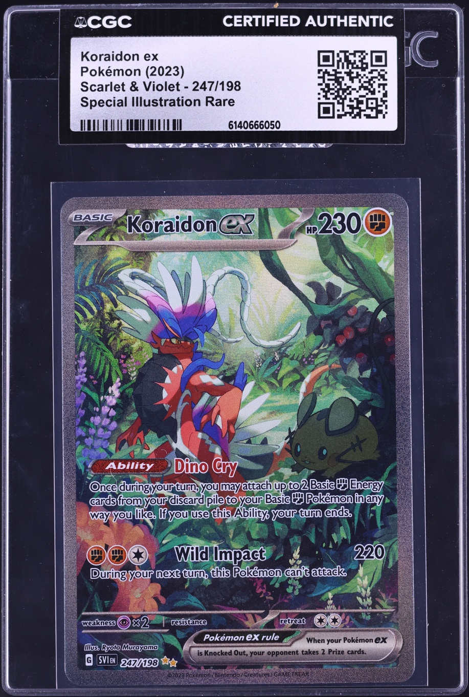 2023 Pokemon Scarlet & Violet SIR Koraidon ex #247 CGC AUTH