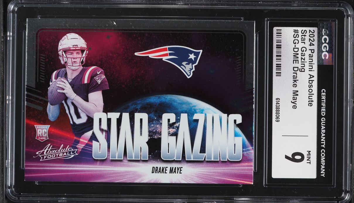 2024 Absolute Star Gazing Drake Maye ROOKIE #SG-DME CGC 9 MINT