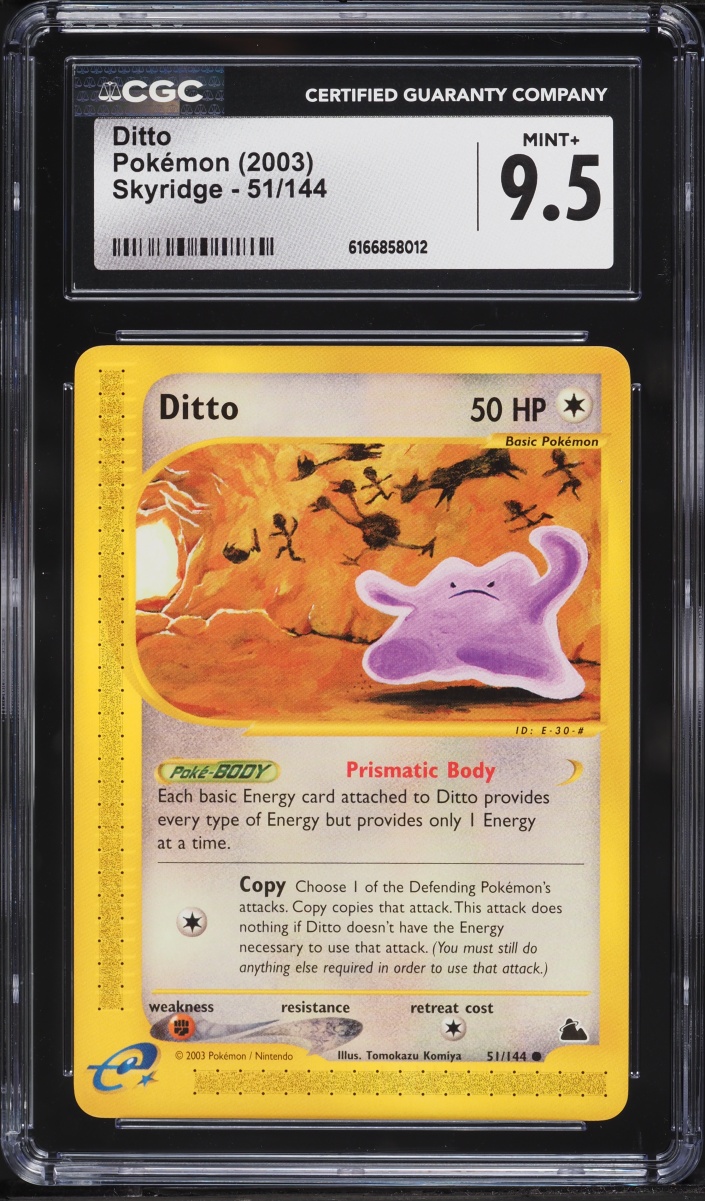 2003 Pokemon Skyridge Ditto #51 CGC 9.5 MINT+