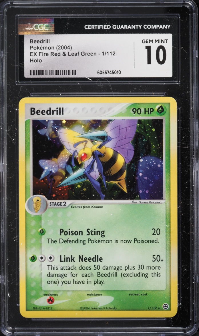 2004 Pokemon Ex Fire Red & Leaf Green Holo Beedrill #1 CGC 10 GEM MINT