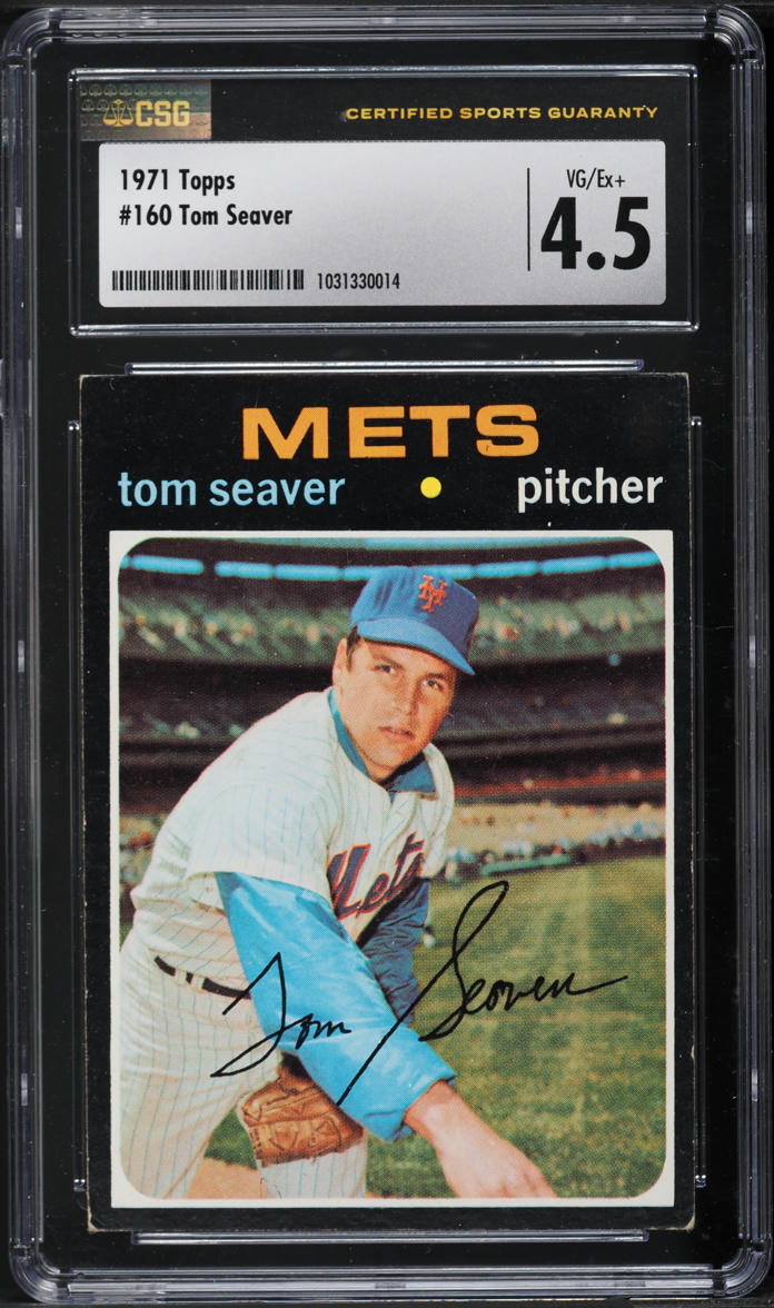 1971 Topps Tom Seaver #160 CSG 4.5 VGEX+