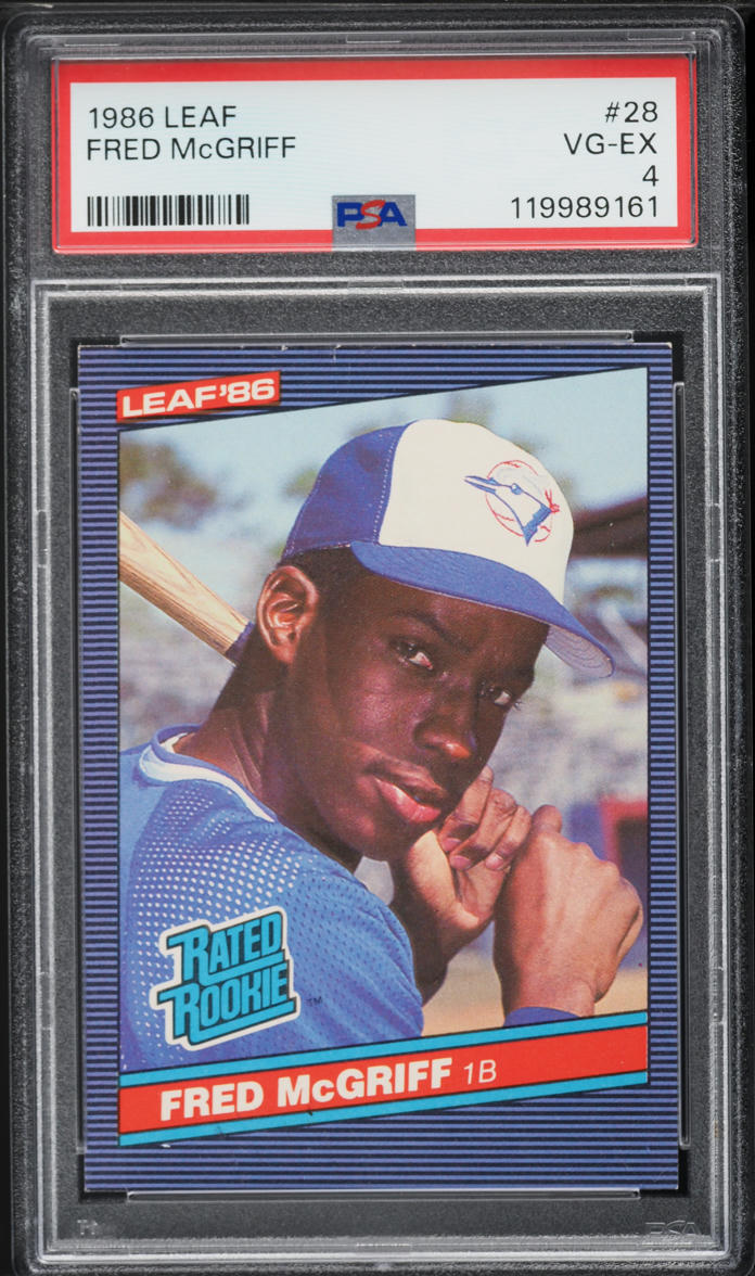 1986 Leaf Fred McGriff ROOKIE #28 PSA 4 VGEX