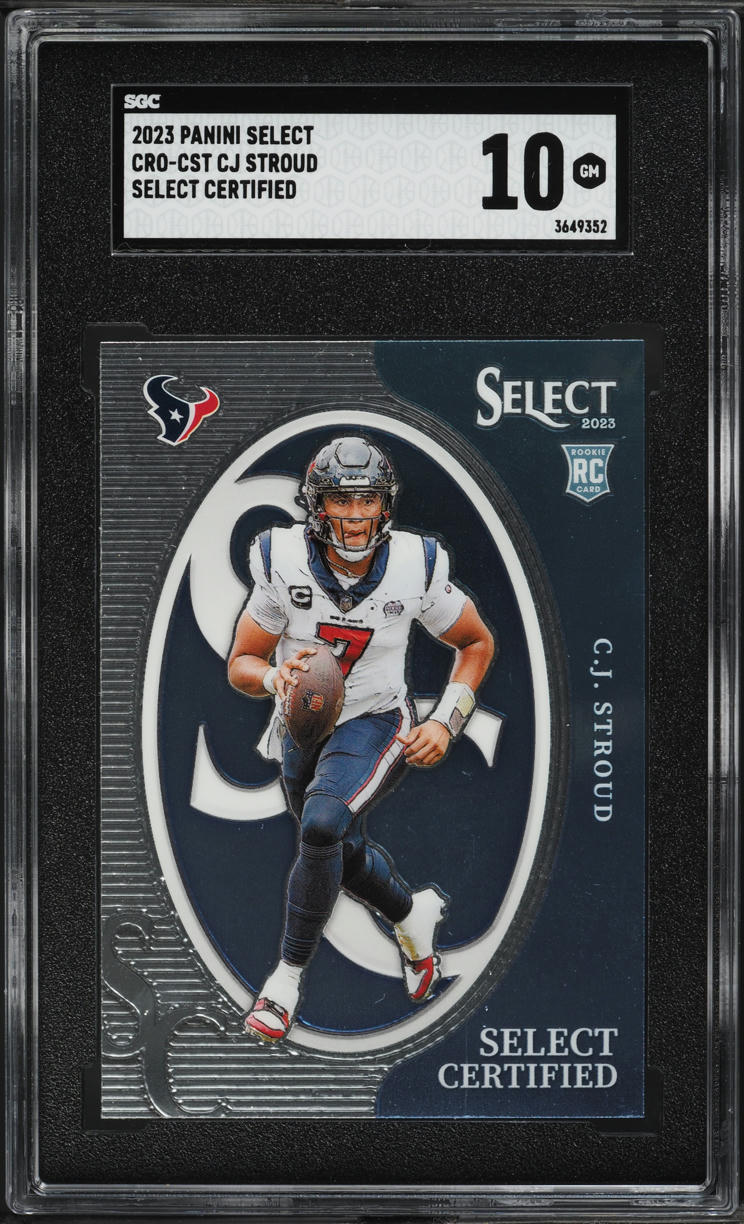 2023 Select Certified C.J. Stroud ROOKIE #CRO-CST SGC 10 GEM MINT