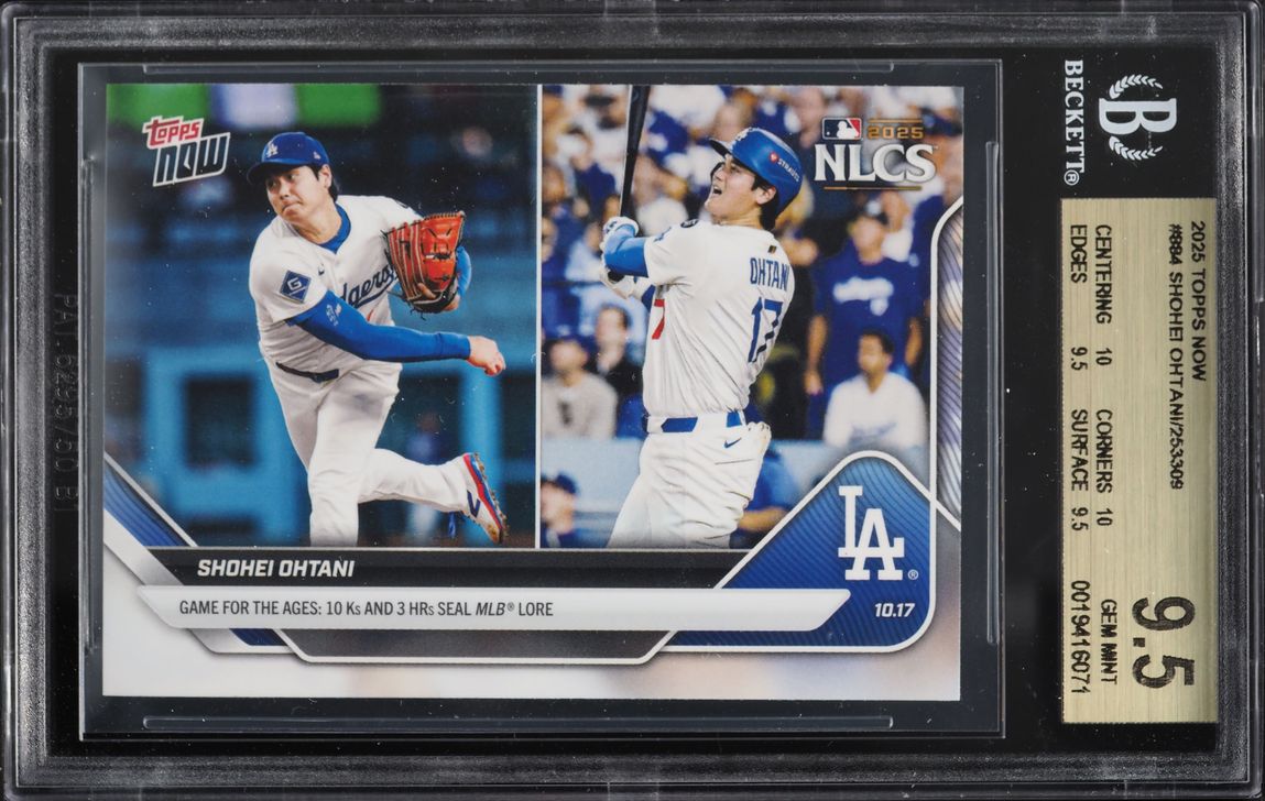2025 Topps Now Shohei Ohtani #884 BGS 9.5 GEM MINT