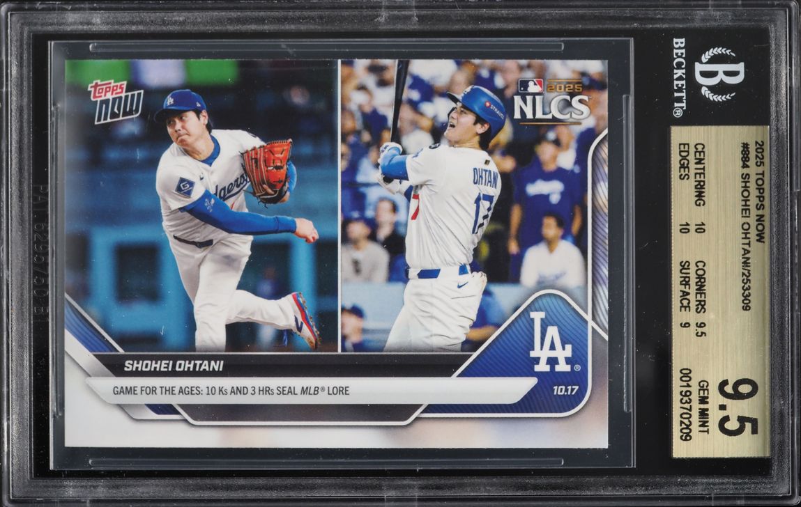 2025 Topps Now Shohei Ohtani #884 BGS 9.5 GEM MINT